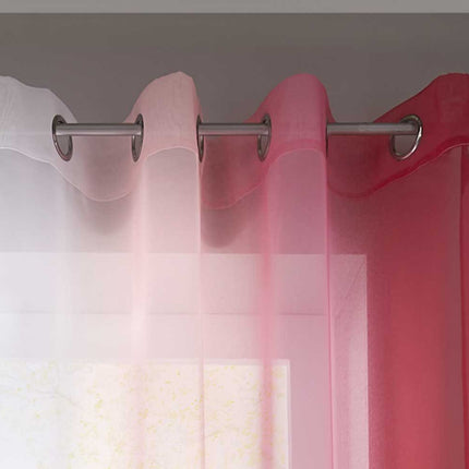 2er Pack Gardinen Vertikal Farbverlauf Druck Transparent »Modena« mit Ösen und Raffhalter, Vorhang, Dekoschal 10000183