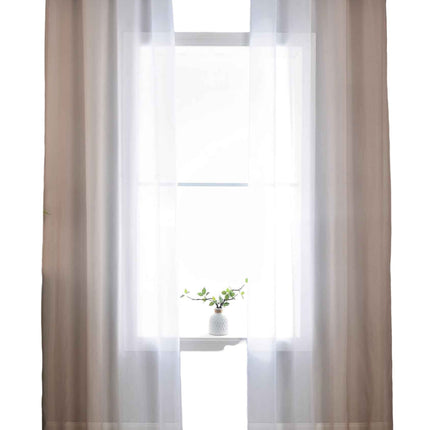 2er Pack Gardinen Vertikal Farbverlauf Druck Transparent »Modena« mit Ösen und Raffhalter, Vorhang, Dekoschal 10000183
