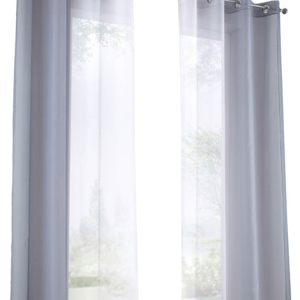 2er Pack Gardinen Vertikal Farbverlauf Druck Transparent »Modena« mit Ösen und Raffhalter, Vorhang, Dekoschal 10000183