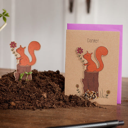 Dankeskarte "Eichhörnchen"