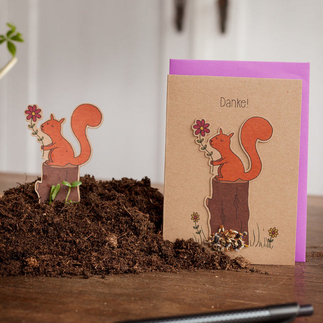 Dankeskarte "Eichhörnchen"