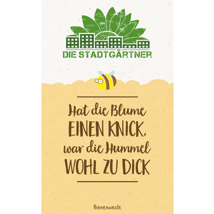 Saatgruß "Hat die Blume einen Knick"