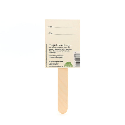 "Das interessiert mich nicht." - Die Bohne. - Saatgruß (BIO)