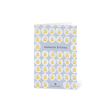 Grußkarte - Namaste Bitches