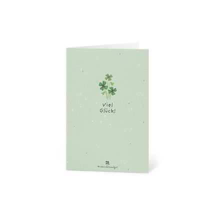 Grußkarte - Viel Glück!