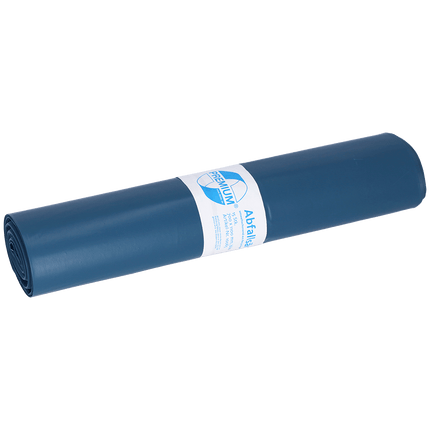 DEISS PREMIUM Abfallsack 120 Liter blau, 1,126 g/Rolle, Typ 100 | Rolle (15 Stück)