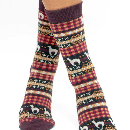 Apu Kuntur - Alpaka Premium Socken Candela – Wärme & Stil im Anden-Look