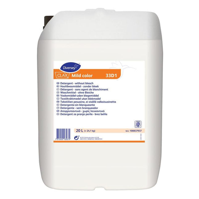 Clax Mild color 33D1, Enzymatisches Feinwaschmittel für alle Textilien | Kanister (20 l)