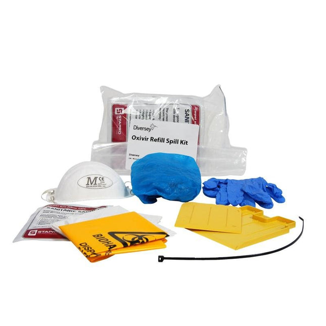 Diversey Spill Kit Refill, Nachfüller Spill Kit zur schnellen Beseitung von Körperflüssigkeiten | Packung (2 Stück)