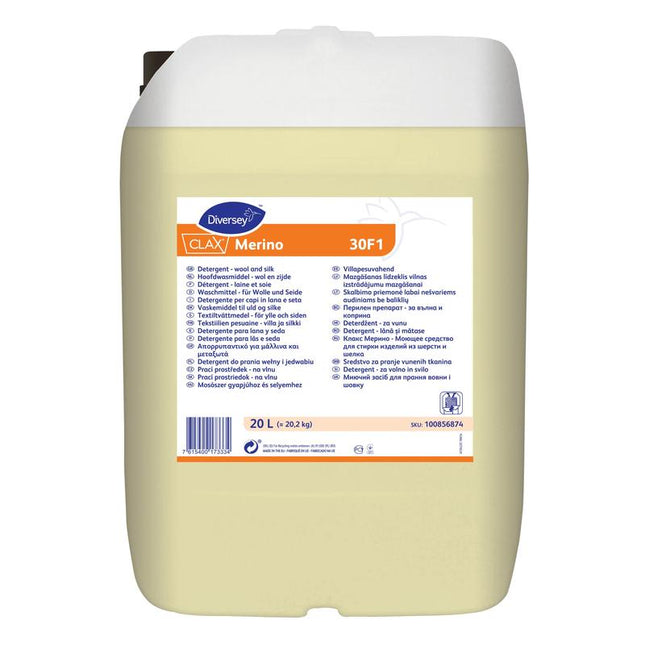 Clax Merino 30F1, Spezialwaschmittel für empfindliche Textilien | Kanister (20 l)
