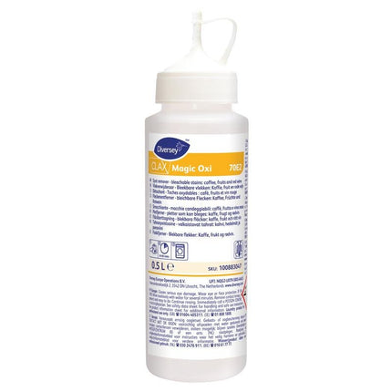 Clax Magic Oxi, Fleckenentferner für Kaffee, Tee und Rotwein | Dosierflasche (500 ml)