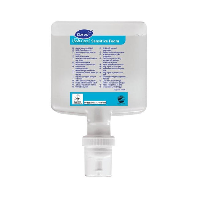 Soft Care Sensitive Foam, Parfümfreie Schaumseife für empfindliche Haut | Kartusche (1300 ml)