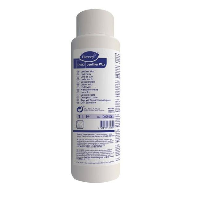 TASKI Leather Wax 6x1 L, Wachs für Leder | Flasche (1 l)