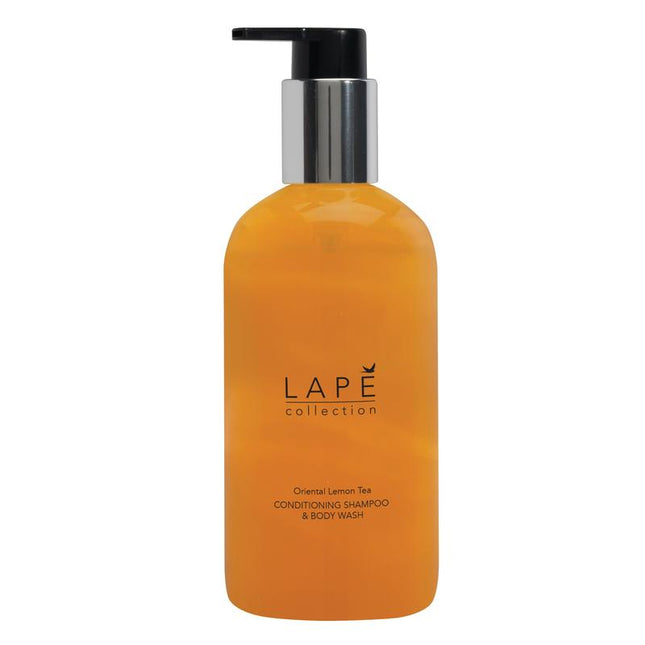 LAPĒ Collection Oriental Lemon Tea Body Wash & Shampoo, Duschgel & Shampoo mit orientalischem Duft | Flasche (300 ml)