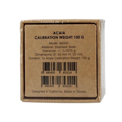 Acaia Kalibrierungs-Gewicht 100 g – Präzisions-Standard