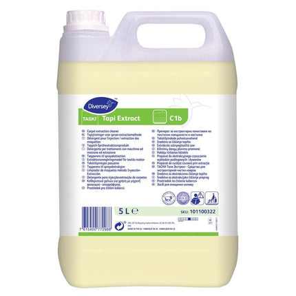 TASKI Tapi Extract, Teppich-Sprühextraktionsreiniger, Wollsiegel geprüft, O.N.T. Technologie | Kanister (5 l)