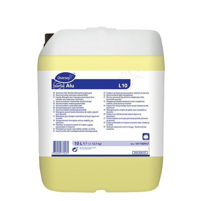 Diversey Suma Alu L10, Aluminiumsicherer Geschirrreiniger für alle Wasserhärten