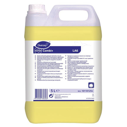 Diversey Suma Combi+ LA6, Kombinierter Reiniger und Klarspüler für mittelhartes Wasser