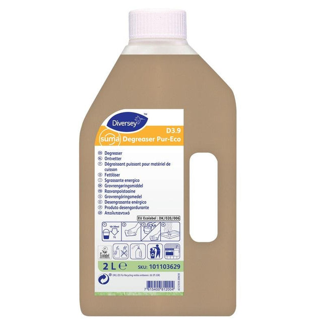 Suma Degreaser Pur-Eco D3.9, Fettlöser, inkl. Sprühkopf | Flasche (2 l)