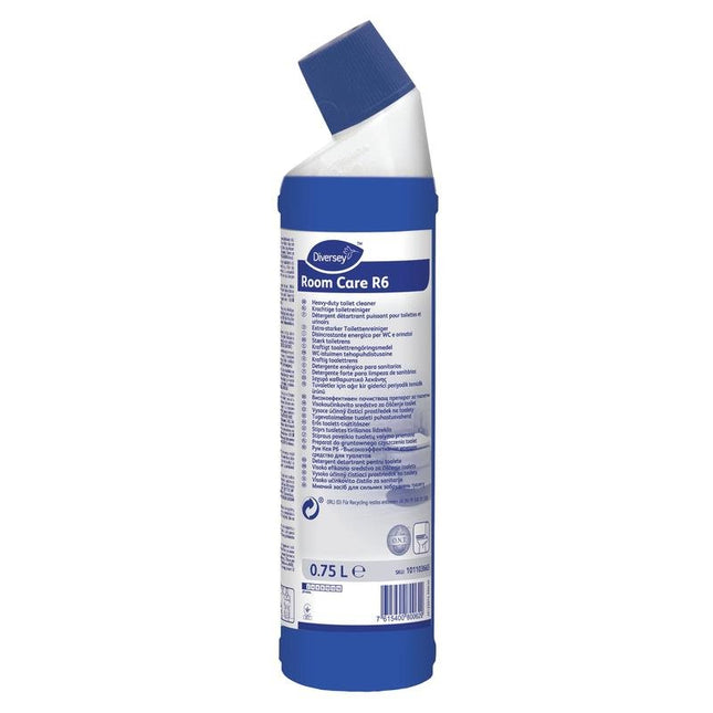 Room Care R6, Periodischer Toiletten- und Pissoirreiniger, basierend auf Salzsäure | Flasche (750 ml)