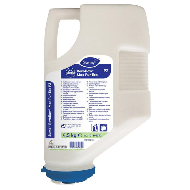 Suma Revoflow Max P-Eco P2, Umweltfreundlicher Reiniger für weiches bis mittelhartes Wasser, chlorfrei | Kartusche (4500 g)