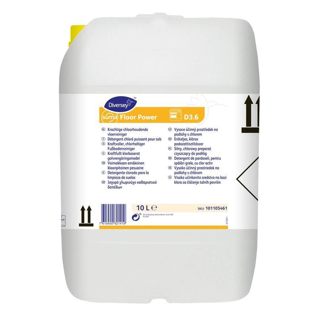 Suma Floor Power D3.6, chloralkalischer Fussbodenreiniger | Kanister (10 l)