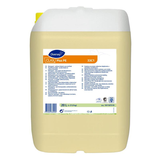 Diversey Clax Plus Pur-Eco 33C1, Waschmittel - ohne Bleichmittel - umweltzertifiziert