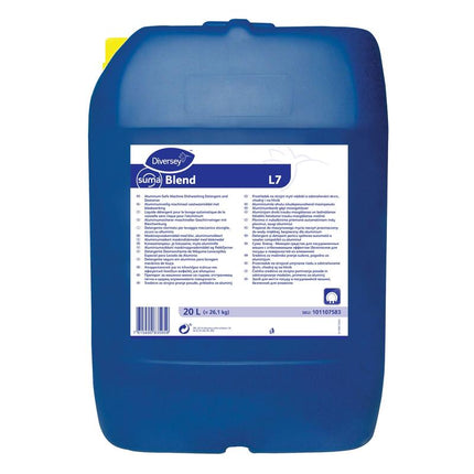 Suma Blend L7, Aluminiumsicherer Geschirrreiniger für Weichwasser | Kanister (20 l)
