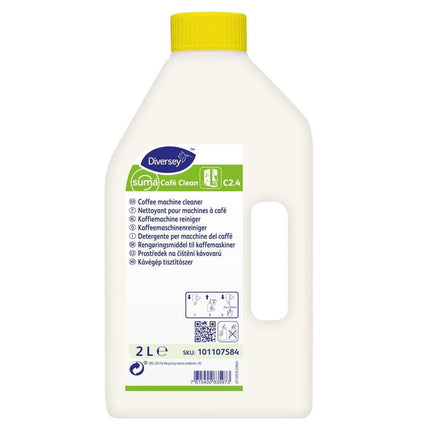 Suma Café Clean C2.4, Flüssiger Kaffeemaschinenreiniger, chlorhaltig | Flasche (2 l)