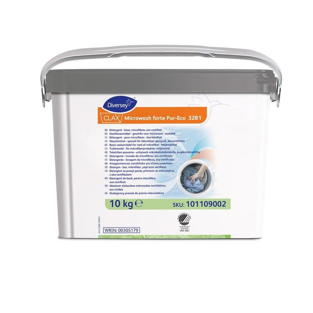 Clax Microwash forte Pur-Eco, Waschmittel für Mikrofasern - umweltzertifiziert | Eimer (10 kg)