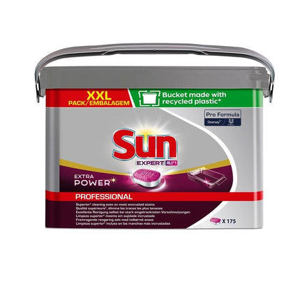 SUN Professional All- in-1 Extra Power Tabs, Premium All in One Tabs für die Spülmaschine | Packung (175 Stück)