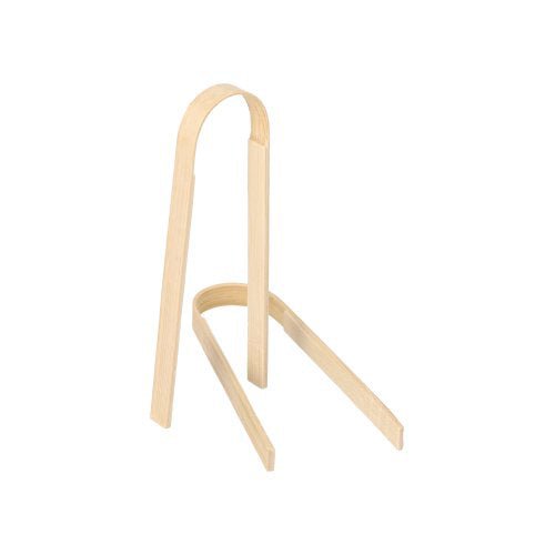 PAPSTAR Fingerfood-Zangen aus Bambus, 10 cm, ideal für Snacks | Beutel (10 Stück)