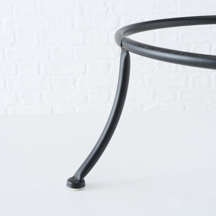 Feuerschale Ø 47 cm Feuerkorb Eisen Metall schwarz Schale Feuer Feuerstelle