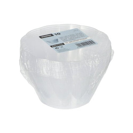 Starpak 10 Eis- und Dessertschalen rund 400 ml Ø 12 cm · 7 cm glasklar | Schrumpffolie (10 Stück)