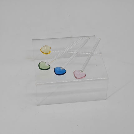 Glaslöffel Set 4-teilig, bunt, Glas, Serie Glass Spoon