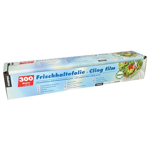 Starpak Frischhaltefolie, PVC 300 m mit praktischem Schneidesystem