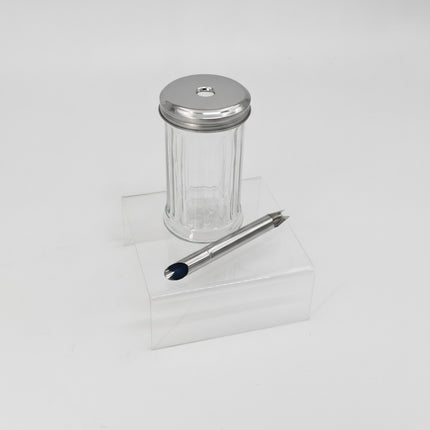 Zuckerstreuer Glas 100-300 ml mit Metalldeckel, für Zucker, Gewürze und Öl