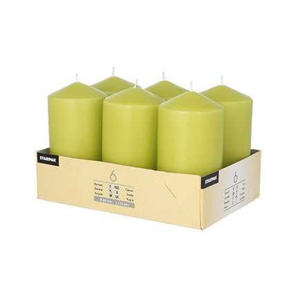 Starpak 6 Stumpenkerzen Ø 60 mm · 115 mm
