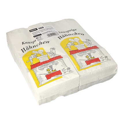Starpak 100 Hähnchenbeutel, Papier mit Alu-Einlage