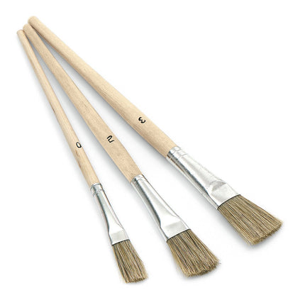 Nölle Profi Brush Emaillelackpinsel Set, 3-tlg. mit Borsten 10-14 mm | 1 Stück