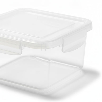 Vorratsdosen-Set, 6-teilig, quadratisch, Kunststoff, stapelbar, Akkaya