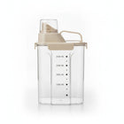 Vorratsdose 2,5 Liter luftdicht, Kunststoff, transparent/beige, mit Messskala