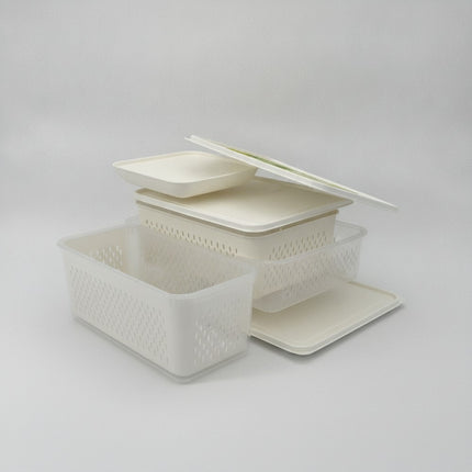 Vorratsdosen Set 5-teilig, luftdicht, BPA-frei, Kunststoff weiß, -20°C bis 120°C