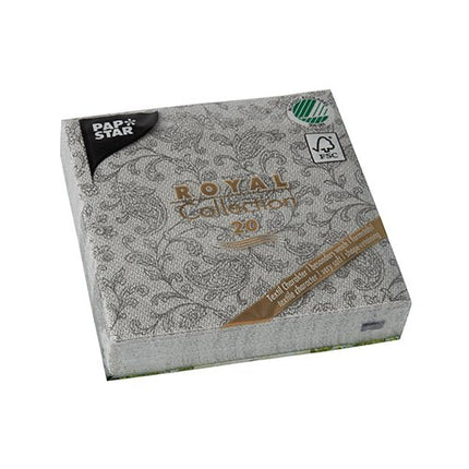 PAPSTAR 20 Servietten "ROYAL Collection" 1/4-Falz 25 cm x 25 cm