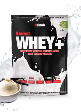 Sinob Honest Whey+ – Premium Whey Proteinpulver - Peach Yoghurt 1 KG Linkreich