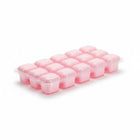 Eiswürfelform 16 Fächer, Kunststoff, Rosa, Eiswürfelbehälter für die Küche