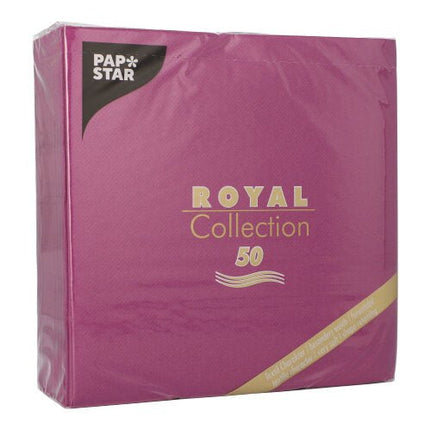 PAPSTAR 50 Servietten "ROYAL Collection" 1/4-Falz 40 x 40 cm lila