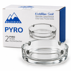 Weissberg PYRO W301 Glas-Aschenbecher – 2er Set