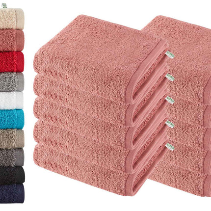 10er Set Handtücher Premium Qualität »Montreal« 500 g/m² 100% Bio Baumwolle Made in Green 2020102-10