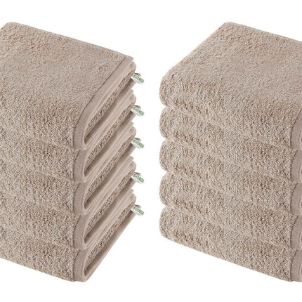 10er Set Handtücher Premium Qualität »Montreal« 500 g/m² 100% Bio Baumwolle Made in Green 2020102-10
